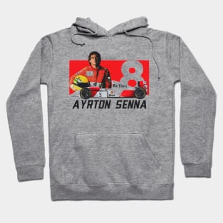 Ayrton Senna 8 Hoodie